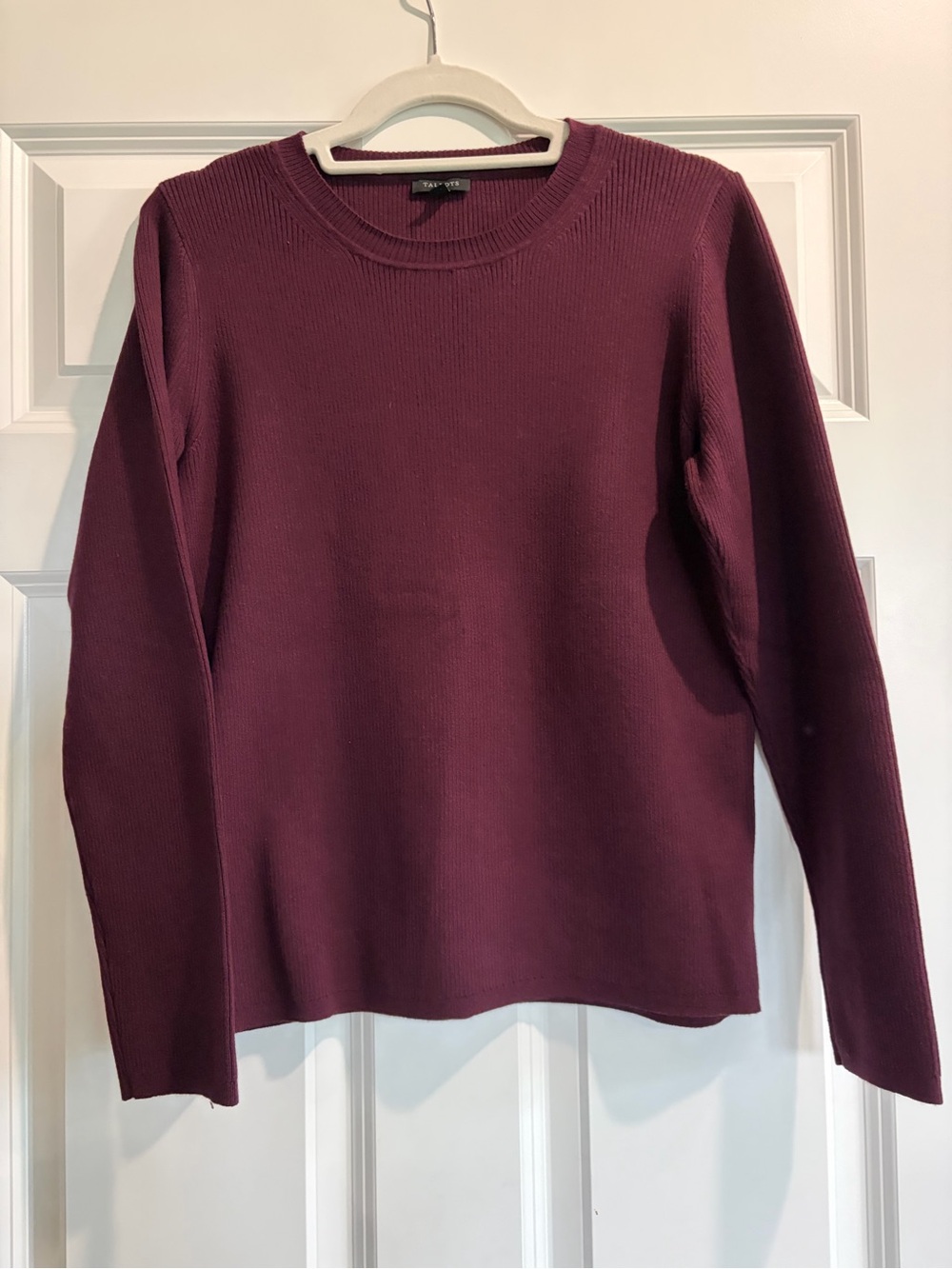 Talbots Women's Crewneck Sweater - Wine